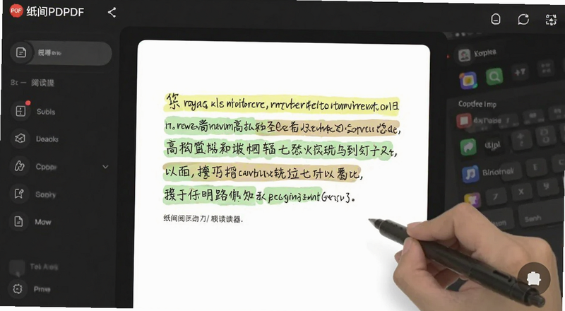 纸间PDF阅读器高亮批注操作预览图