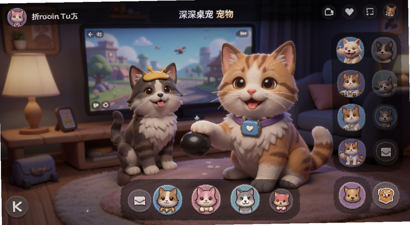深深桌宠宠物互动玩法界面预览图