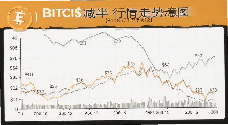 比特币减半行情走势示意图|比特币减半行情预览图