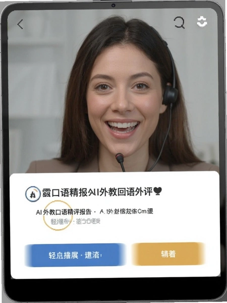 AI外教口语精评报告界面