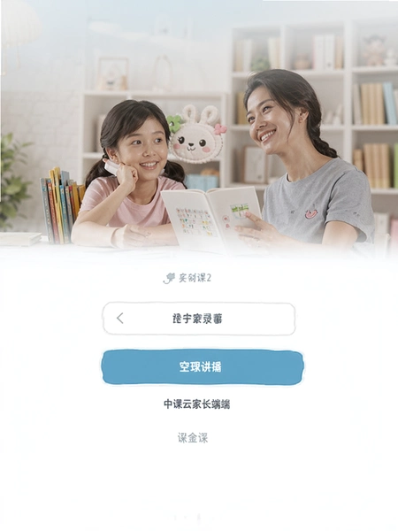 中课云家长端登录界面