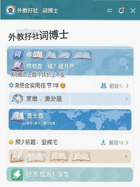 外教社词博士查词界面