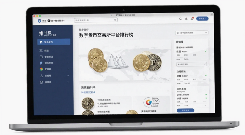 数字货币交易所平台排行榜界面预览图