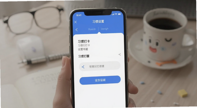 习惯打卡提醒设置页面预览图