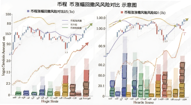 币种涨幅回撤风险对比示意图