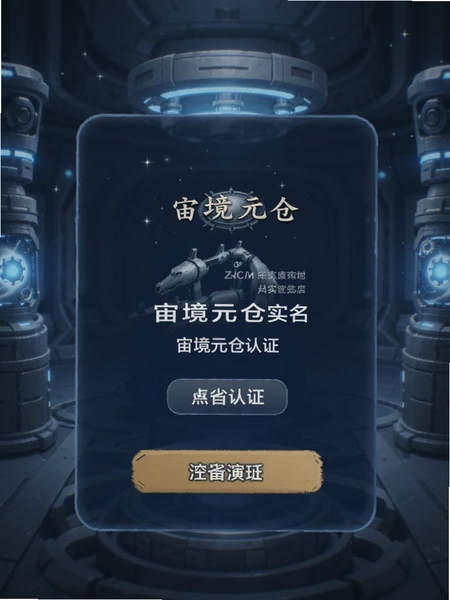 宙境元仓实名认证页面