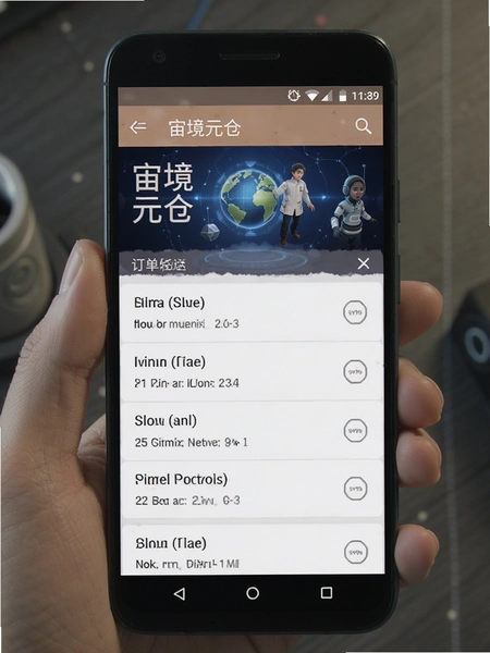 宙境元仓在安卓手机上的订单列表界面预览图