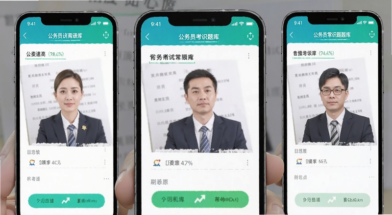 公务员考试常识题库手机刷题界面预览图