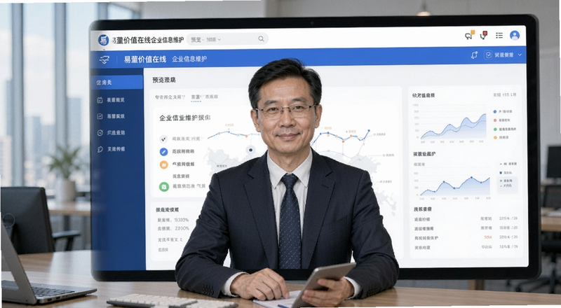 易董价值在线企业信息维护界面预览图