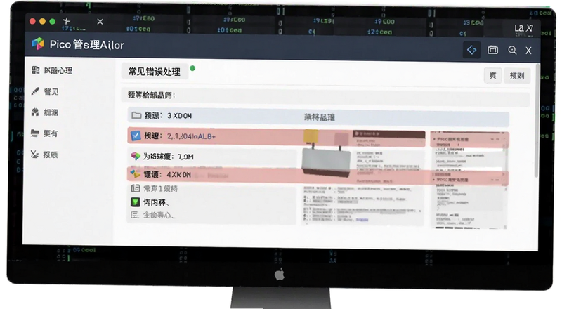 Pico管理器常见报错处理界面预览图