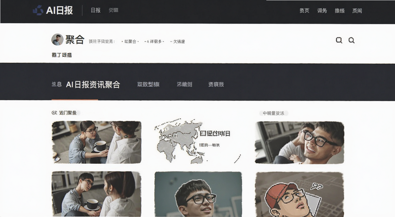 AI日报资讯聚合页面预览图