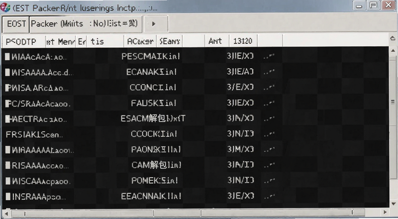 EOST Packer解包文件列表预览图