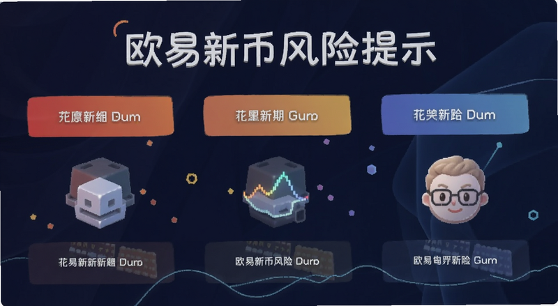 欧易新币风险提示示意图