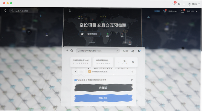 空投项目交互界面预览图