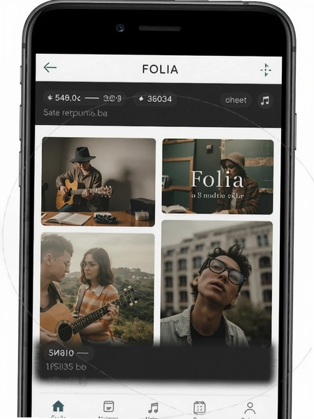 Folia音乐相册制作图文相册界面