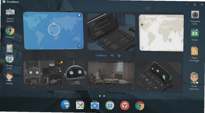 DroidDeck启动器桌面布局设置界面预览图