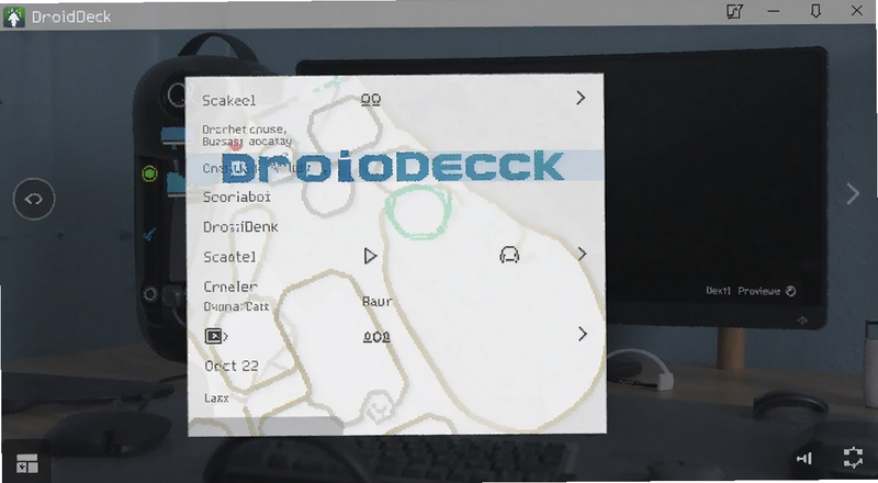 DroidDeck启动器隐藏功能设置菜单预览图