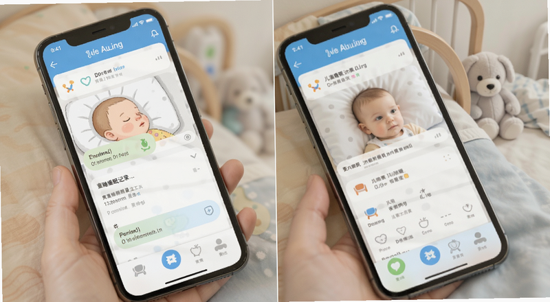 儿童睡眠记录工具手机界面预览图