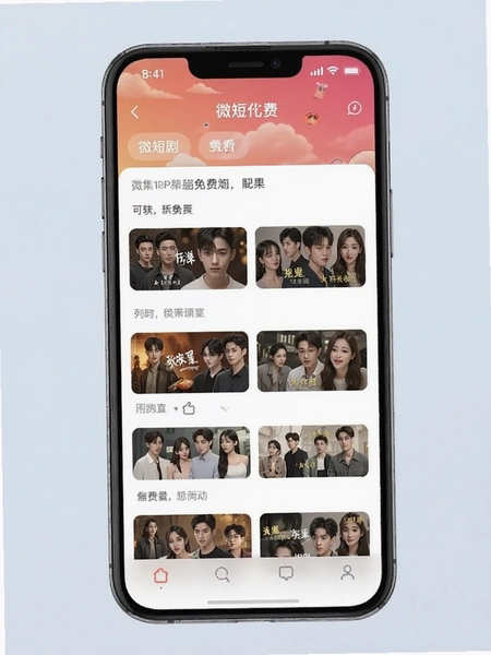 微短剧免费看 剧集列表界面