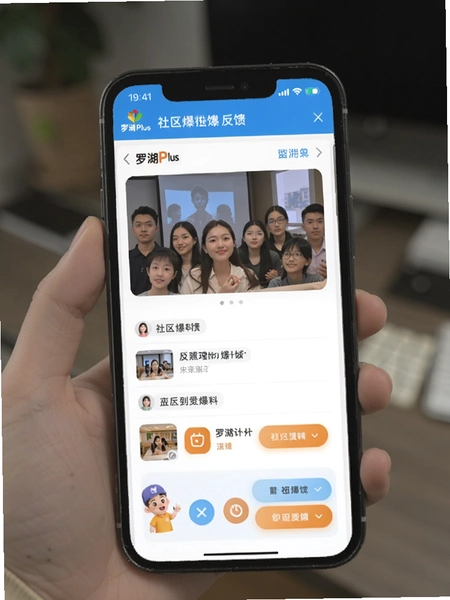 罗湖Plus 社区爆料反馈界面