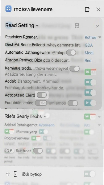 mdview Reader阅读设置界面自动换行开关
