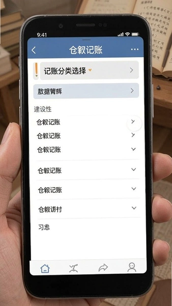 仓颉记账记账分类选择页面