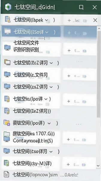 七钛空间重复文件识别列表截图