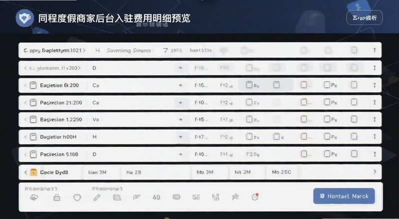 同程度假商家后台入驻费用明细预览图