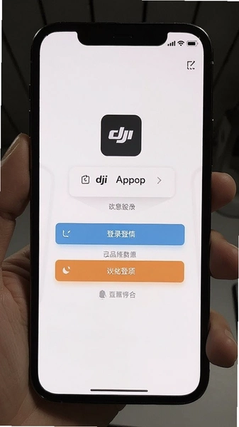 大疆官方App账号登录界面