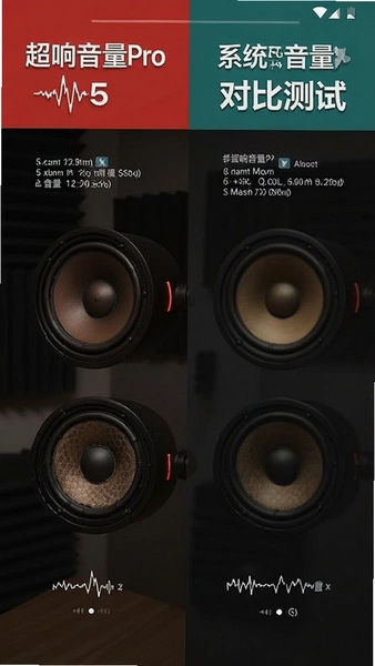超响音量Pro与系统音量对比测试