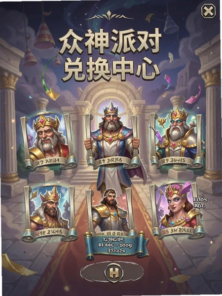 众神派对兑换中心界面截图