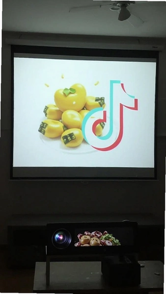 啃豆投影投屏抖音竖屏效果图