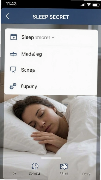 Sleep Secret主界面菜单设置入口截图