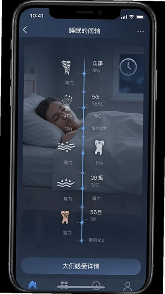 睡眠阶段时间轴长按查看详情界面
