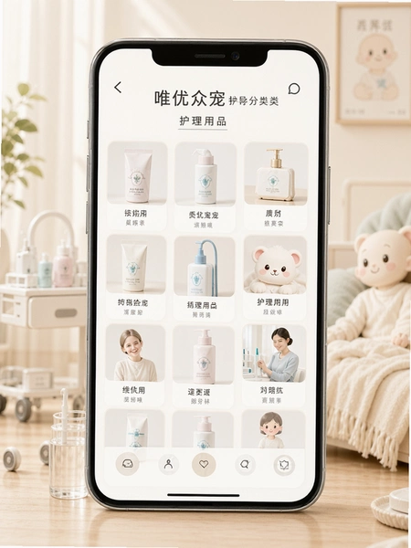 唯优众宠 护理用品分类页面