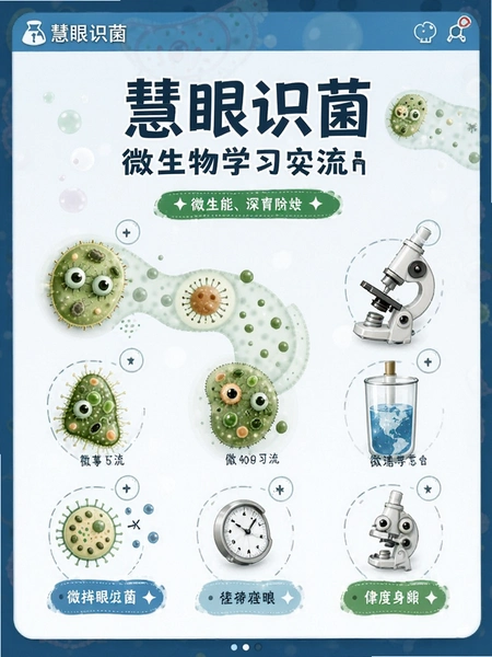 慧眼识菌 微生物学习交流板块界面