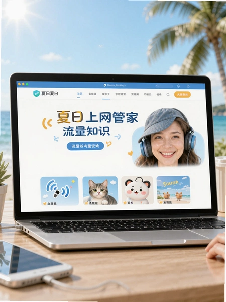 夏日上网管家流量知识科普页面预览图