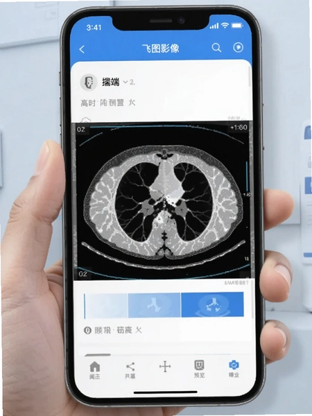 飞图影像手机端CT影像阅片界面预览图