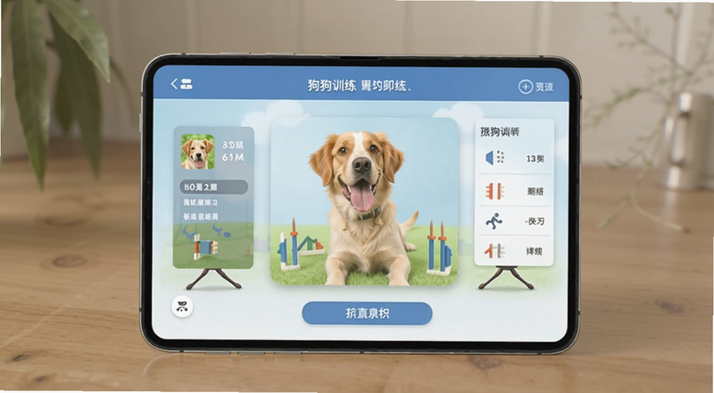 狗狗训练软件界面预览图