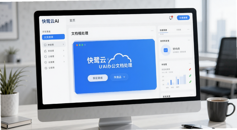 快鹭云AI办公文档处理界面预览图