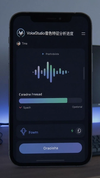 VoiceStudio音色特征分析进度界面