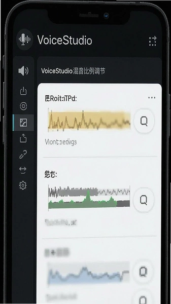 VoiceStudio混音比例调节界面