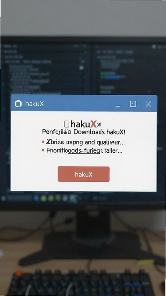 hakuX下载失败错误提示界面