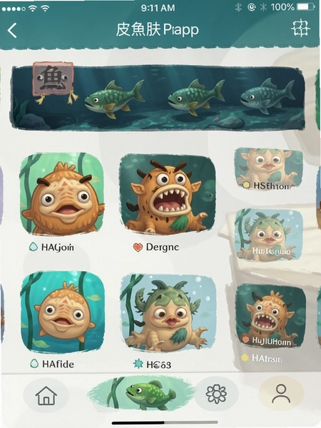木鱼app 皮肤商店界面