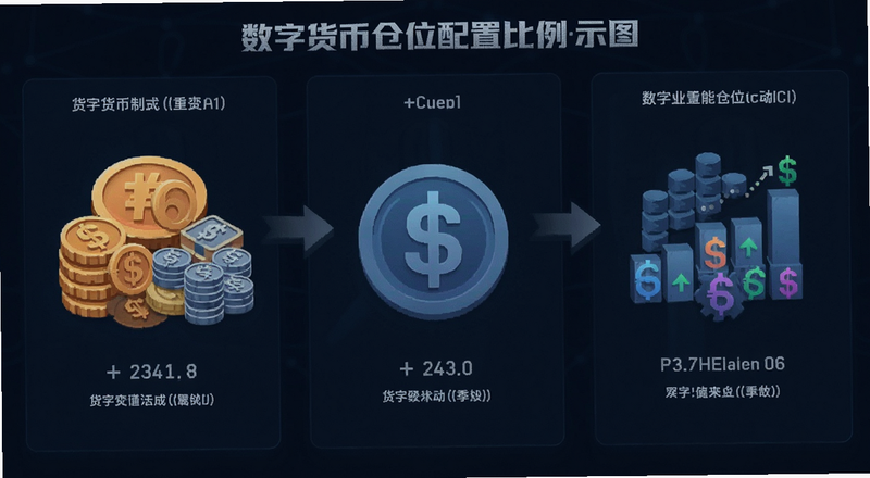 数字货币仓位配置比例示意图