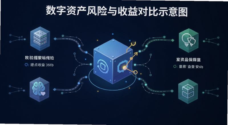 数字资产风险与收益对比示意图