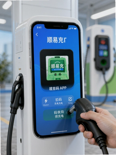 顺易充APP扫码充电操作界面