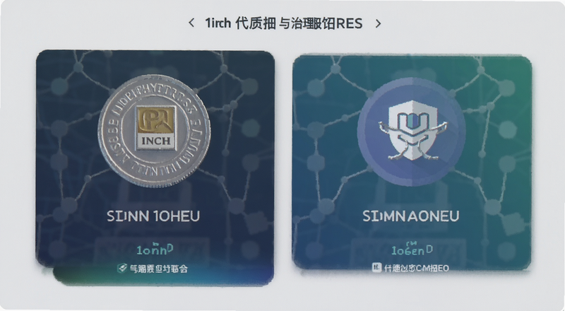 1inch代币质押与治理界面