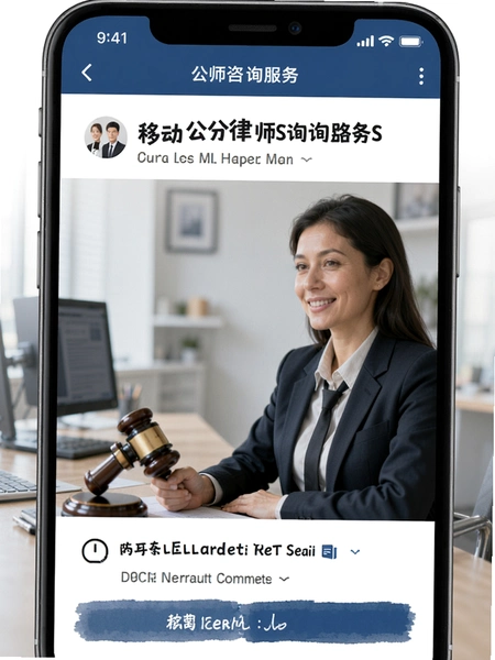 移动公证律师咨询服务页面
