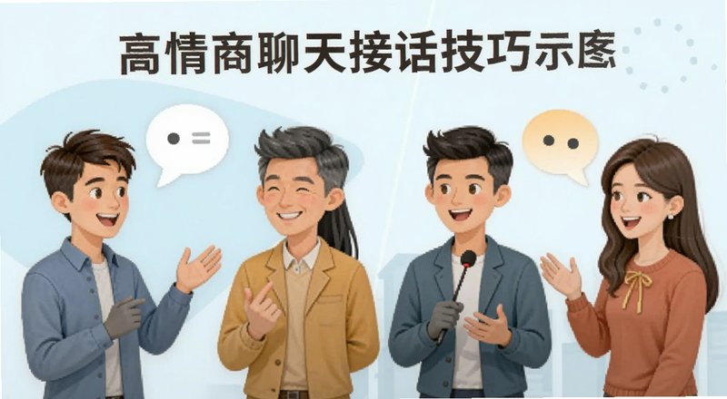 高情商聊天接话技巧示意图
